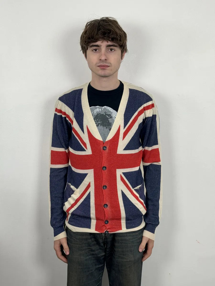 2000s Dolce & Gabbana UK Flag Cardigan Sweater DKemGkp 2