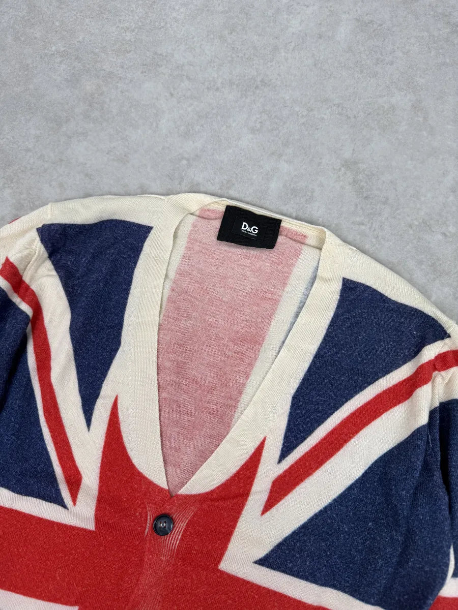 2000s Dolce & Gabbana UK Flag Cardigan Sweater DKemGkp 5
