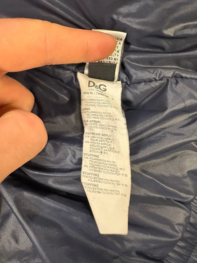 2000s Dolce & Gabbana UK Flag Hooded Red & Navy Puffer Vest Jacket JbSDrcP 13