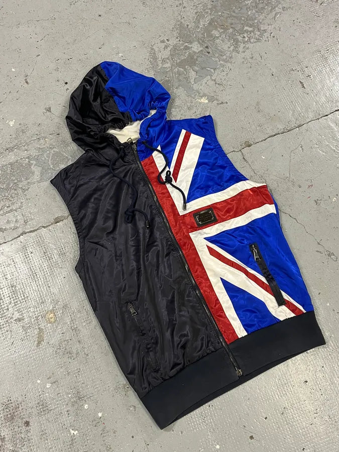 2000s Dolce & Gabbana UK Flag Hooded Vest YTtNWZh 3