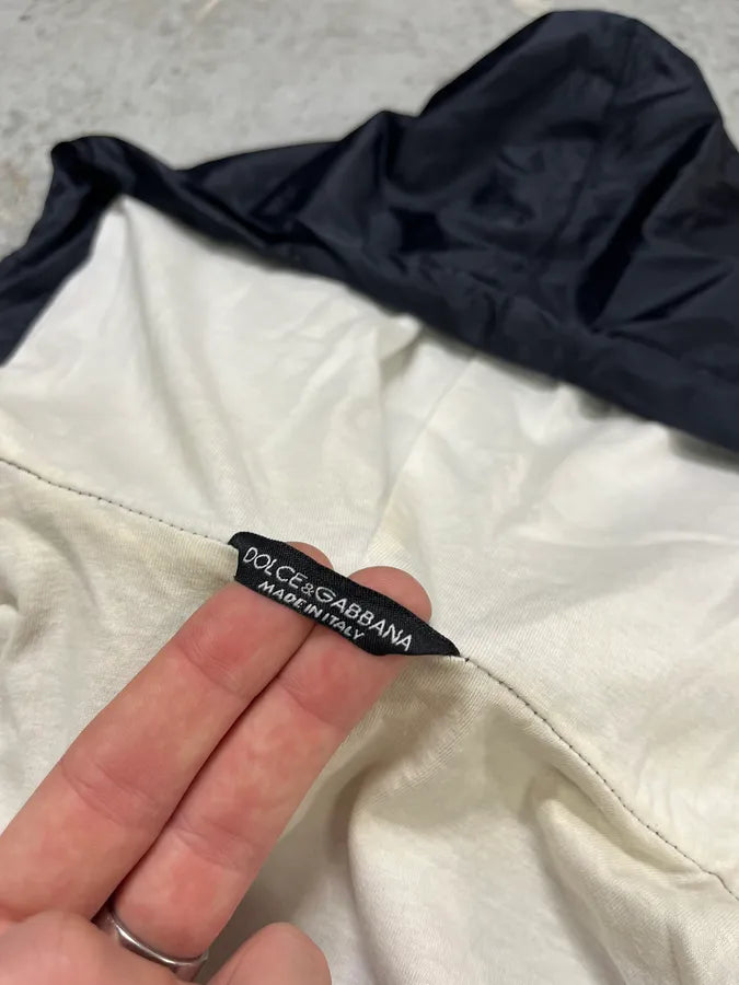 2000s Dolce & Gabbana UK Flag Navy Nylon Hooded Jacket ktWdVWB 7