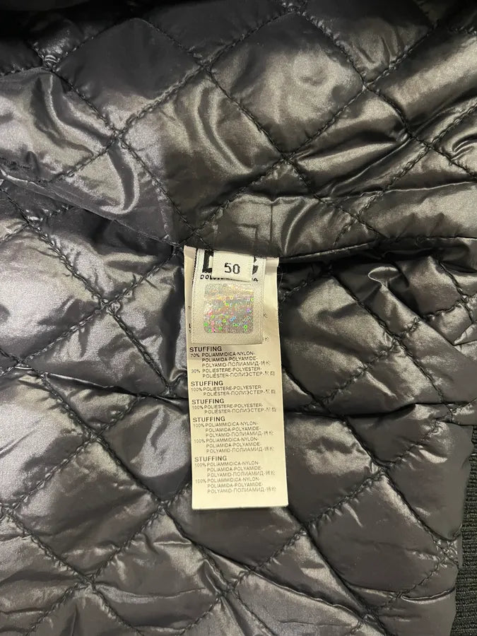 2000s Dolce & Gabbana Utility Black Multi Zips Puffer Jacket (M) zPXqLeH 10