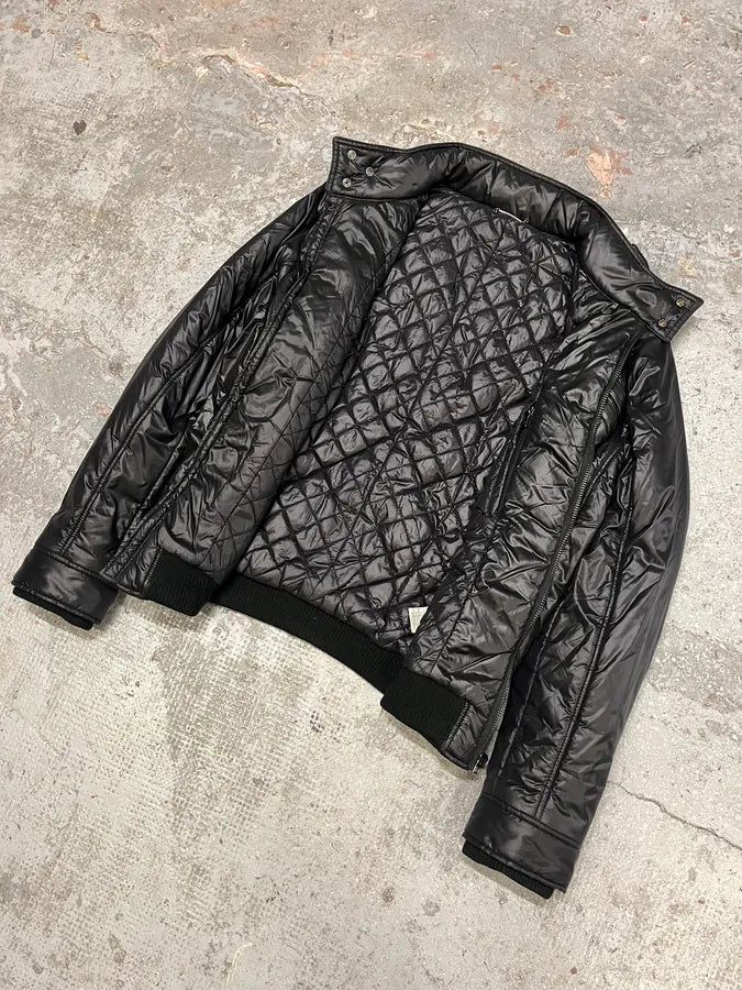 2000s Dolce & Gabbana Utility Black Multi Zips Puffer Jacket (M) zPXqLeH 4