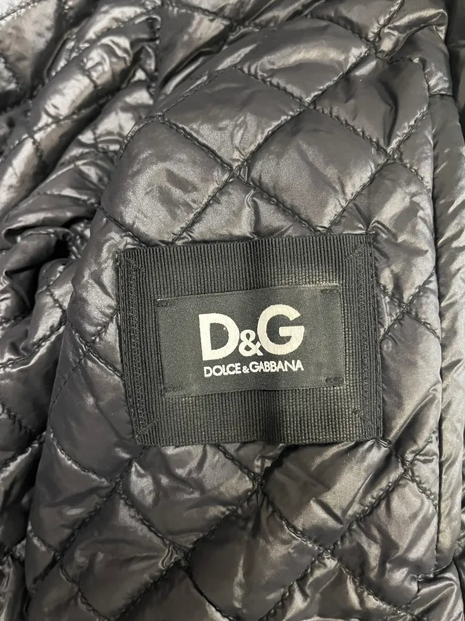 2000s Dolce & Gabbana Utility Black Multi Zips Puffer Jacket (M) zPXqLeH 8