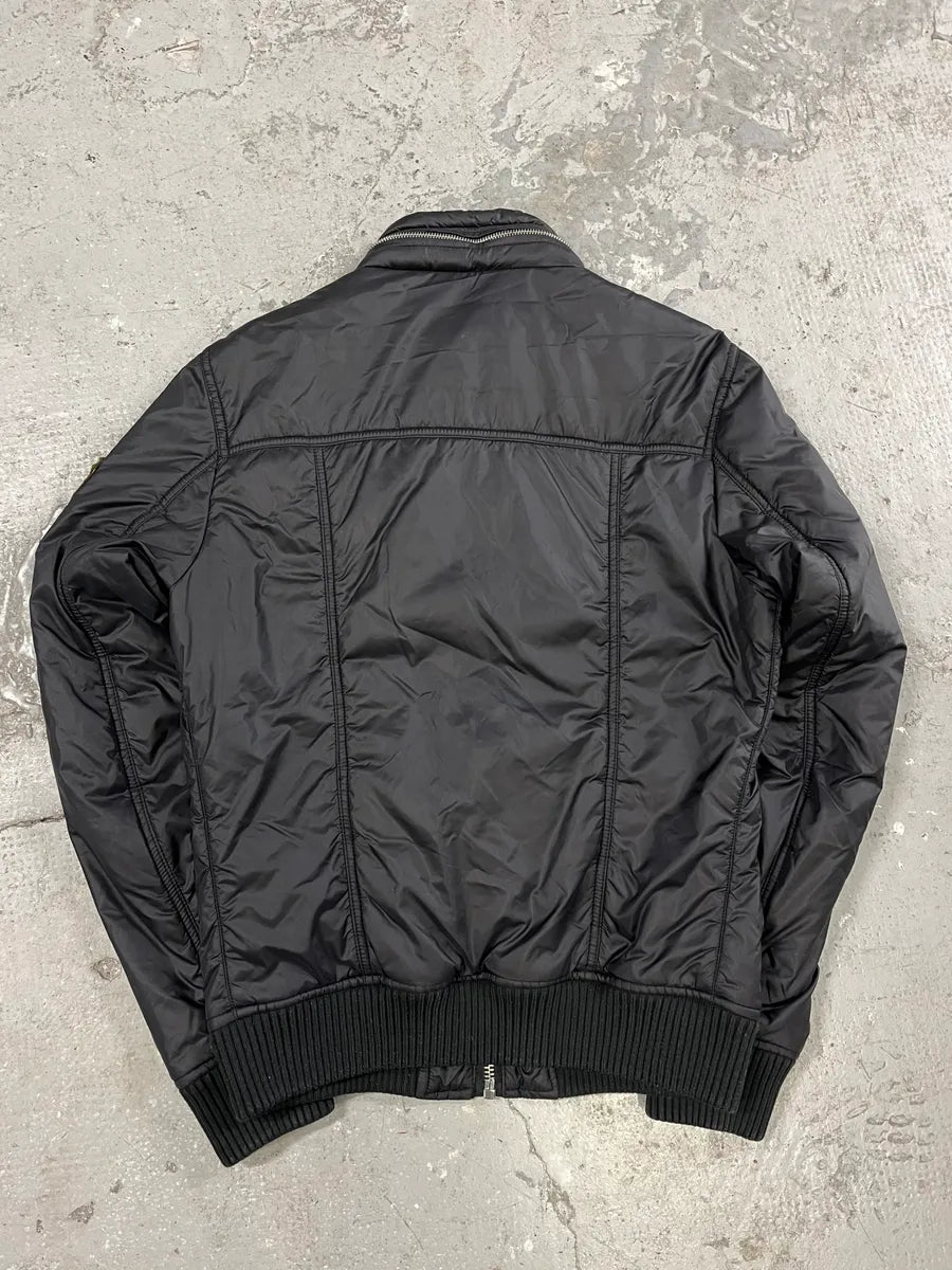2000s Dolce & Gabbana Utility Zips Black Puffer Jacket (M) 3