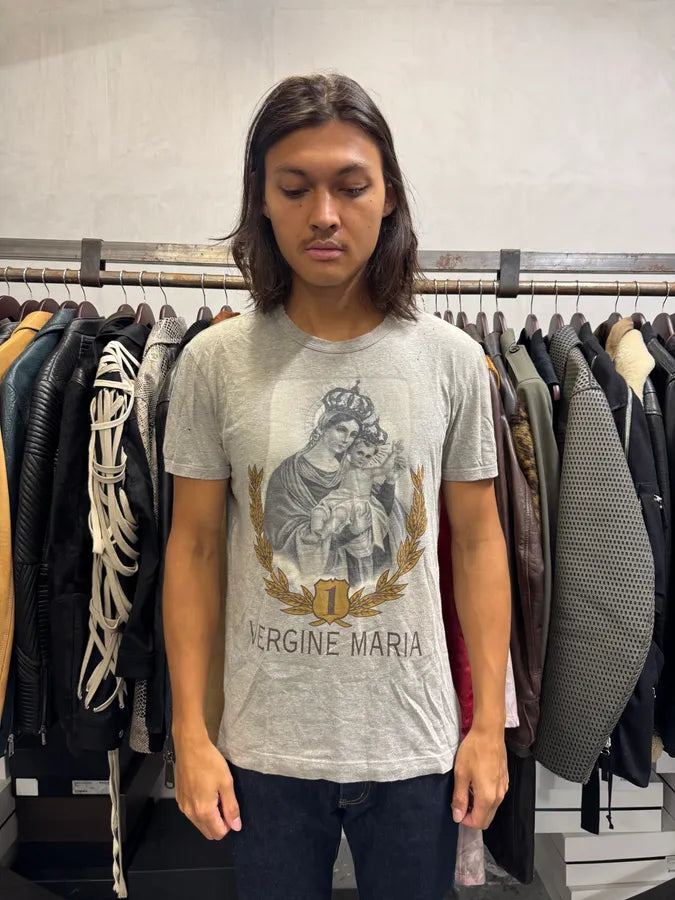 2000s Dolce & Gabbana Vergine Maria Grey T-Shirt VaywFkO 1