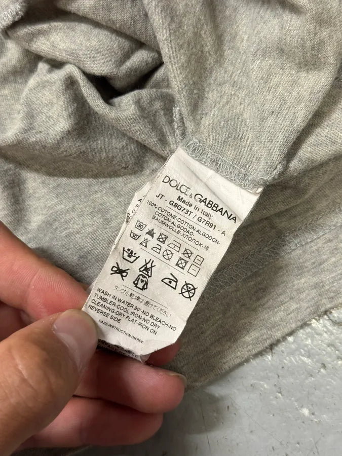 2000s Dolce & Gabbana Vergine Maria Grey T-Shirt VaywFkO 5
