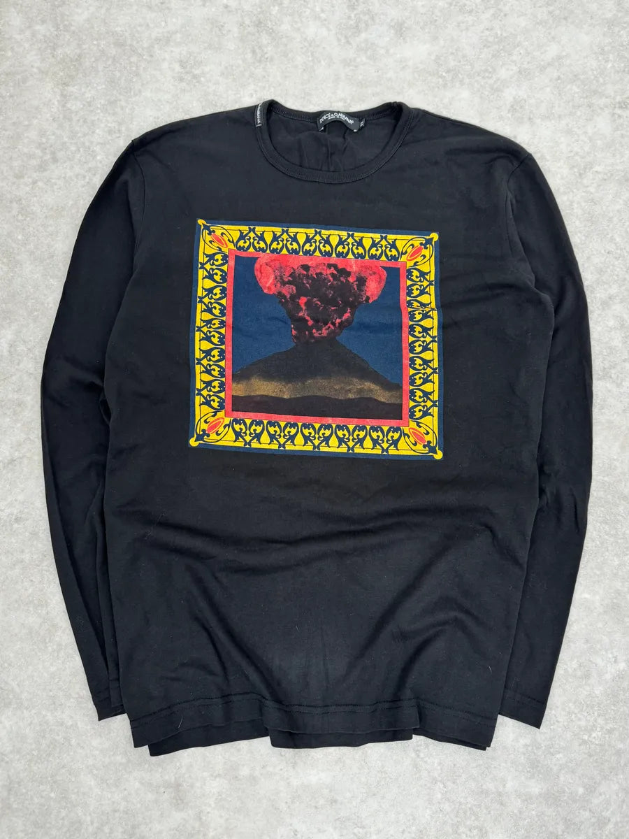2000s Dolce & Gabbana Volcano Black Longsleeves VBKwjEw 0