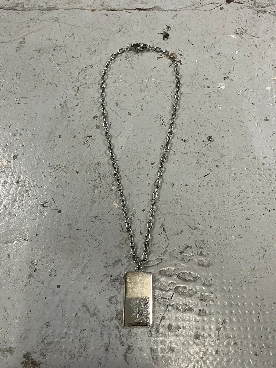 2000s Dolce & Gabbana Warning Dog Tag Necklace TFSuMTz 5