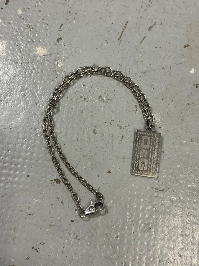 2000s Dolce & Gabbana Warning Pendant Necklace qmLSFbu 2
