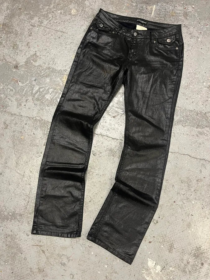 2000s Dolce & Gabbana Waxed Denim Jeans (S) vpeLvrr 4