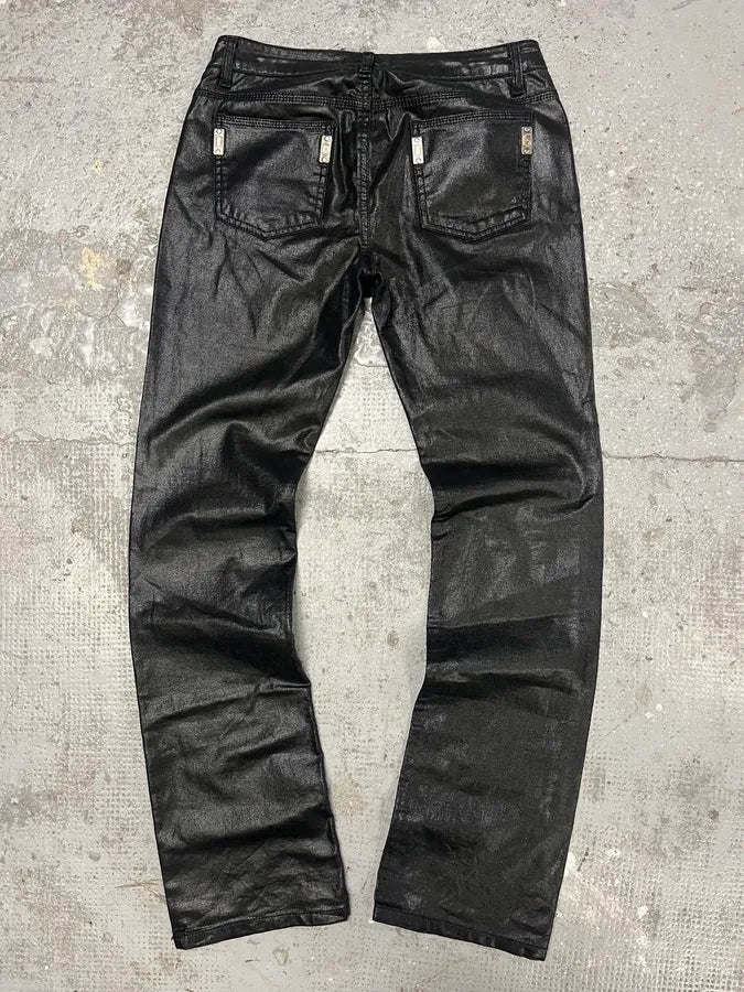 2000s Dolce & Gabbana Waxed Denim Jeans (S) vpeLvrr 6