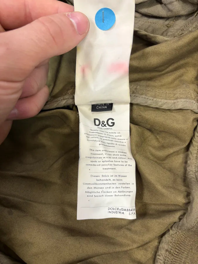 2000s Dolce & Gabbana Waxed Dirty Bomber Jacket CPIbawm 11