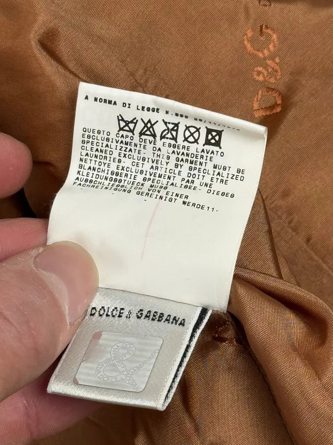 2000s Dolce & Gabbana White & Beige Fur Biker Leather Jacket JvNihRF 11