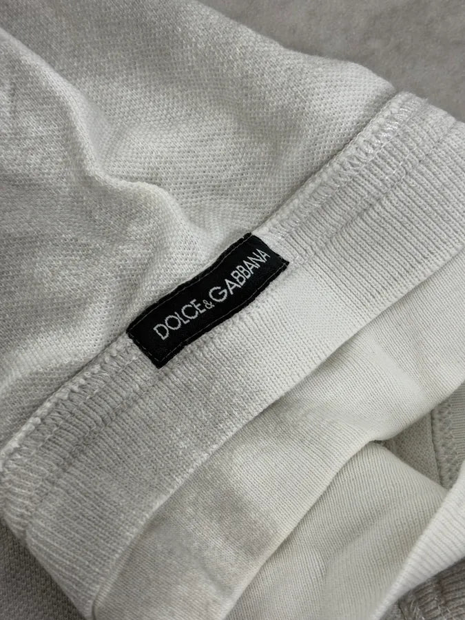 2000s Dolce & Gabbana White & Grey Polo ZvvEPmt 7