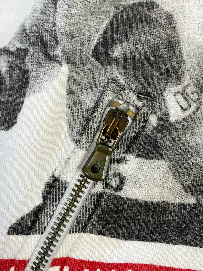2000s Dolce & Gabbana White Ali Boxer Zip-up Sweater ciIxjtS 8