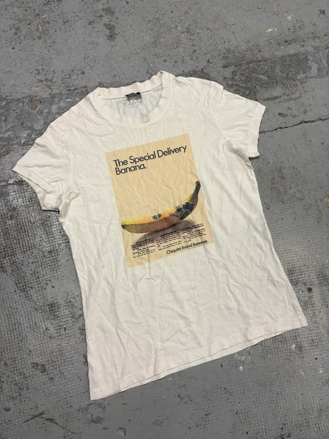 2000s Dolce & Gabbana White Banana Delivery T-Shirt RyuXeWZ 3