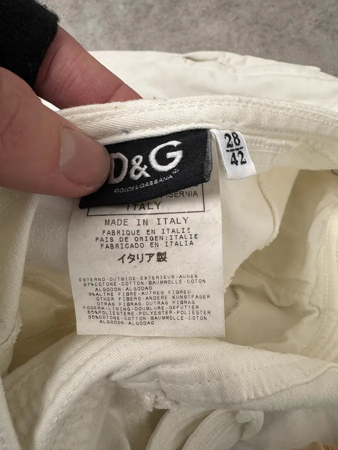 2000s Dolce & Gabbana White Cargo Bondage Dress VtflWIQ 8