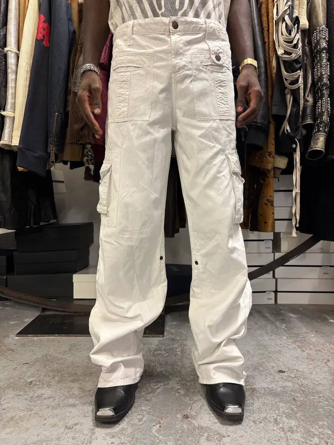 2000s Dolce & Gabbana White Cargo Pants xGxWiSK 1