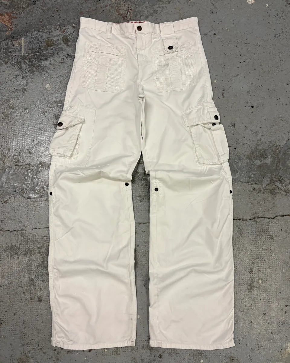 2000s Dolce & Gabbana White Cargo Pants xGxWiSK 2