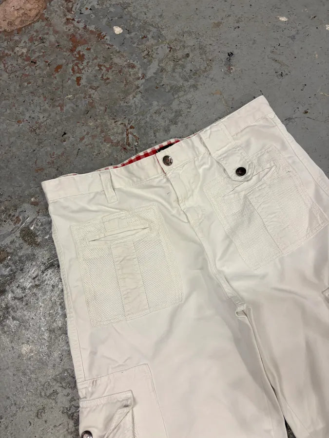 2000s Dolce & Gabbana White Cargo Pants xGxWiSK 5