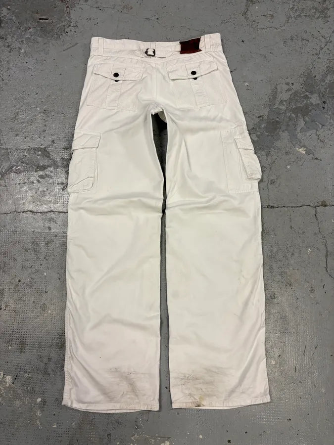 2000s Dolce & Gabbana White Cargo Pants xGxWiSK 6