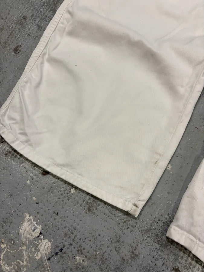 2000s Dolce & Gabbana White Cargo Pants xGxWiSK 8