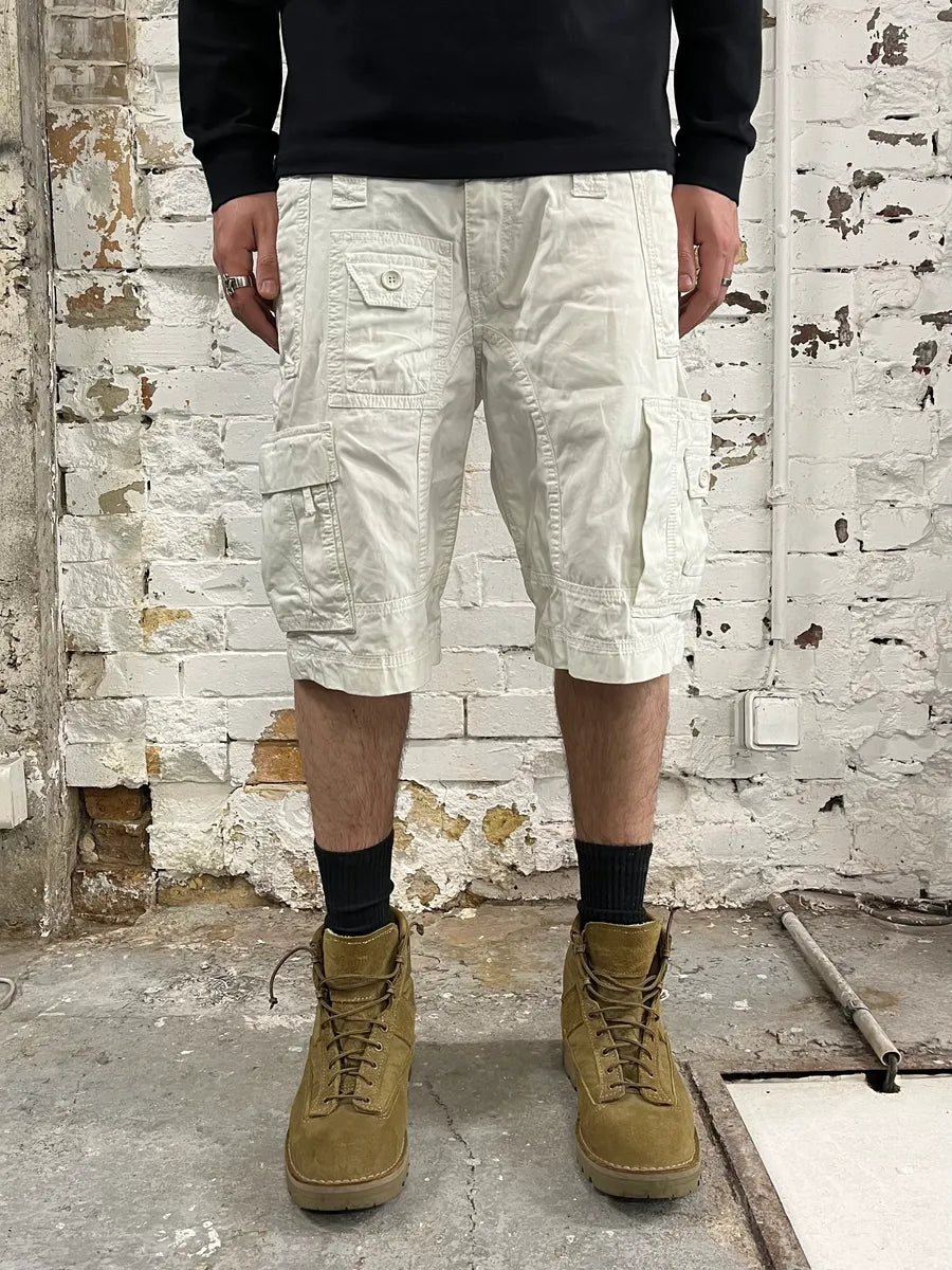 2000s Dolce & Gabbana White Cargo Shorts HizSXiD 0
