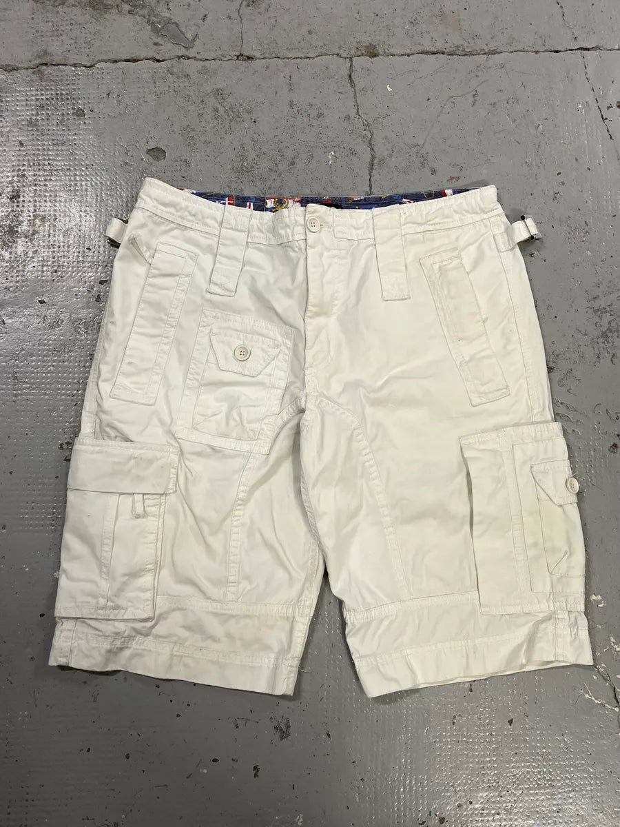 2000s Dolce & Gabbana White Cargo Shorts HizSXiD 3
