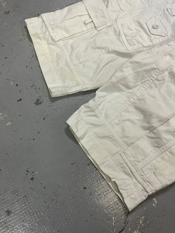 2000s Dolce & Gabbana White Cargo Shorts HizSXiD 6