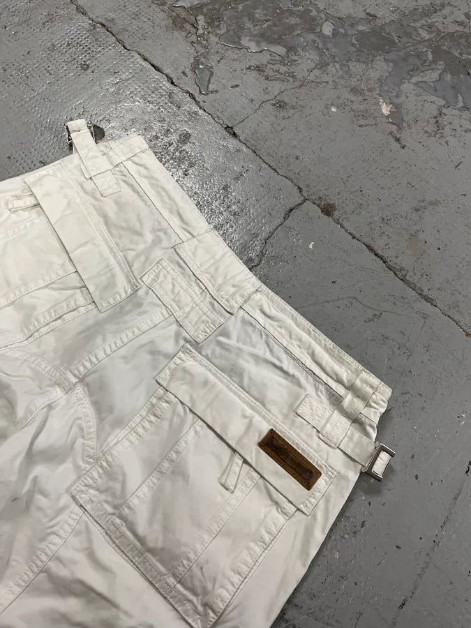 2000s Dolce & Gabbana White Cargo Shorts HizSXiD 7