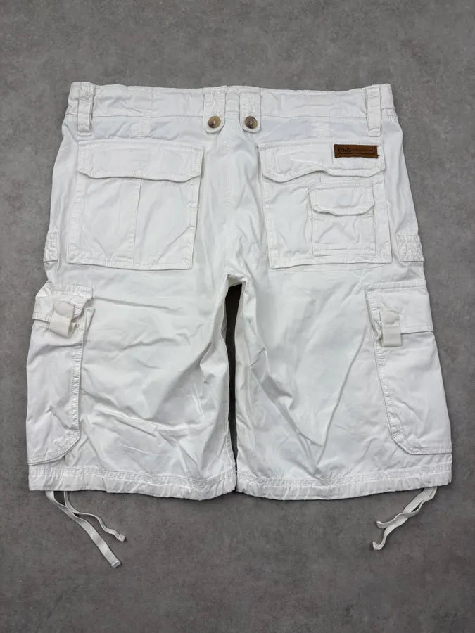 SS2004 Dolce & Gabbana White Military Cargo Shorts bCWVBGP 6
