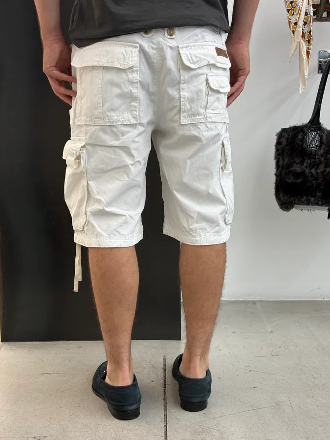 SS2004 Dolce & Gabbana White Military Cargo Shorts bCWVBGP 3