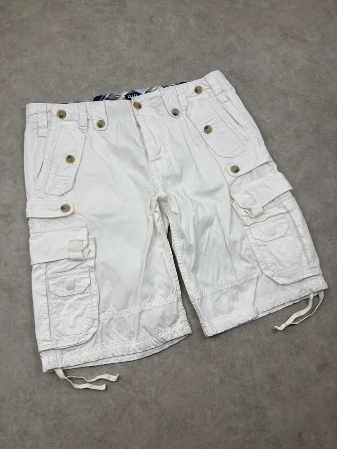 SS2004 Dolce & Gabbana White Military Cargo Shorts bCWVBGP 4