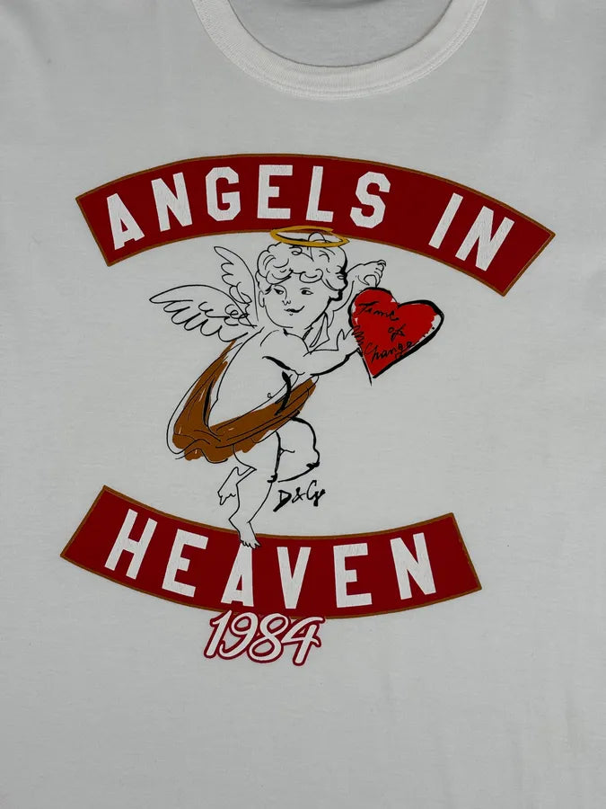 2010s Dolce & Gabbana White Angels In Heaven T-Shirt MVbkfLG 6