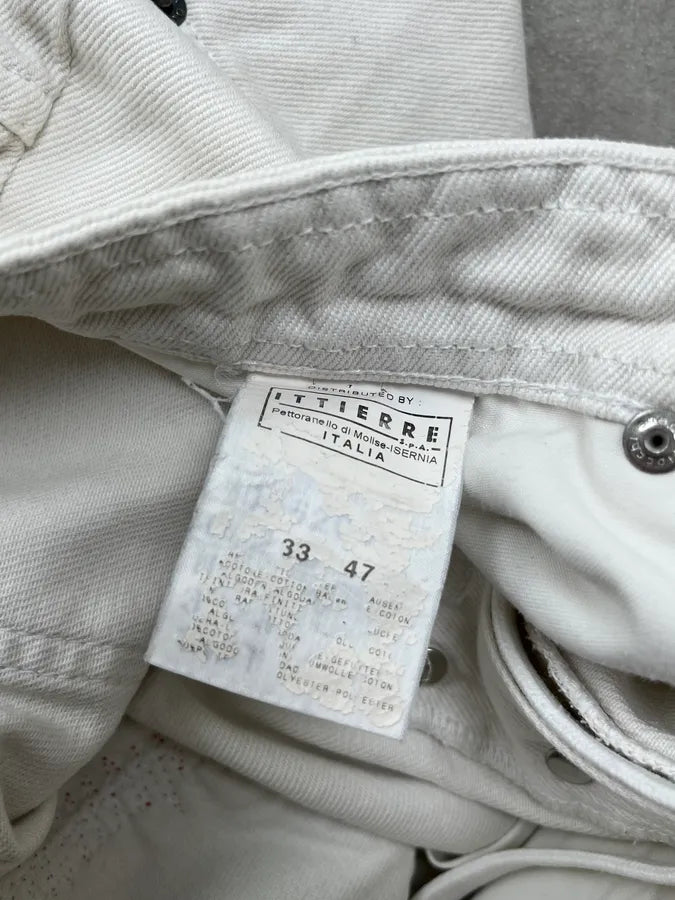 SS2006 Dolce & Gabbana White Cotton Cargo Multi-Pocket Short OPihTIu 9