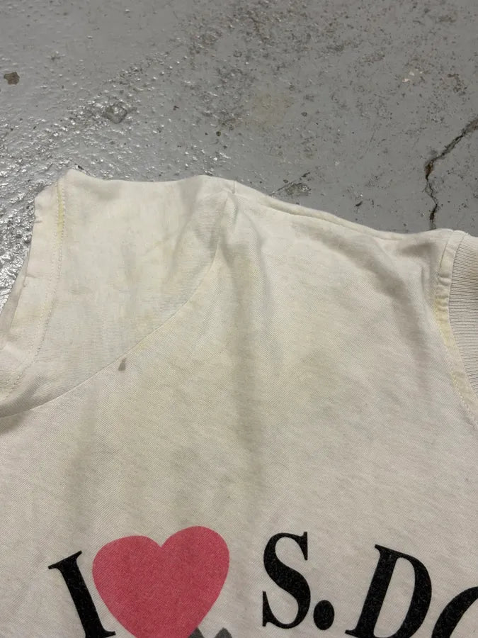 2000s Dolce & Gabbana White Cotton S.Domenico Print T-Shirt JaIleuR 7