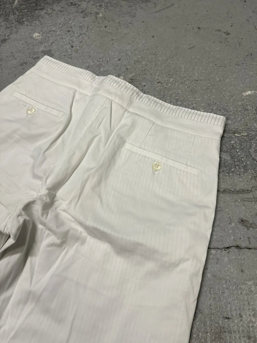 2000s Dolce & Gabbana White Cozy Summer Shorts (S) QKaRitF 2