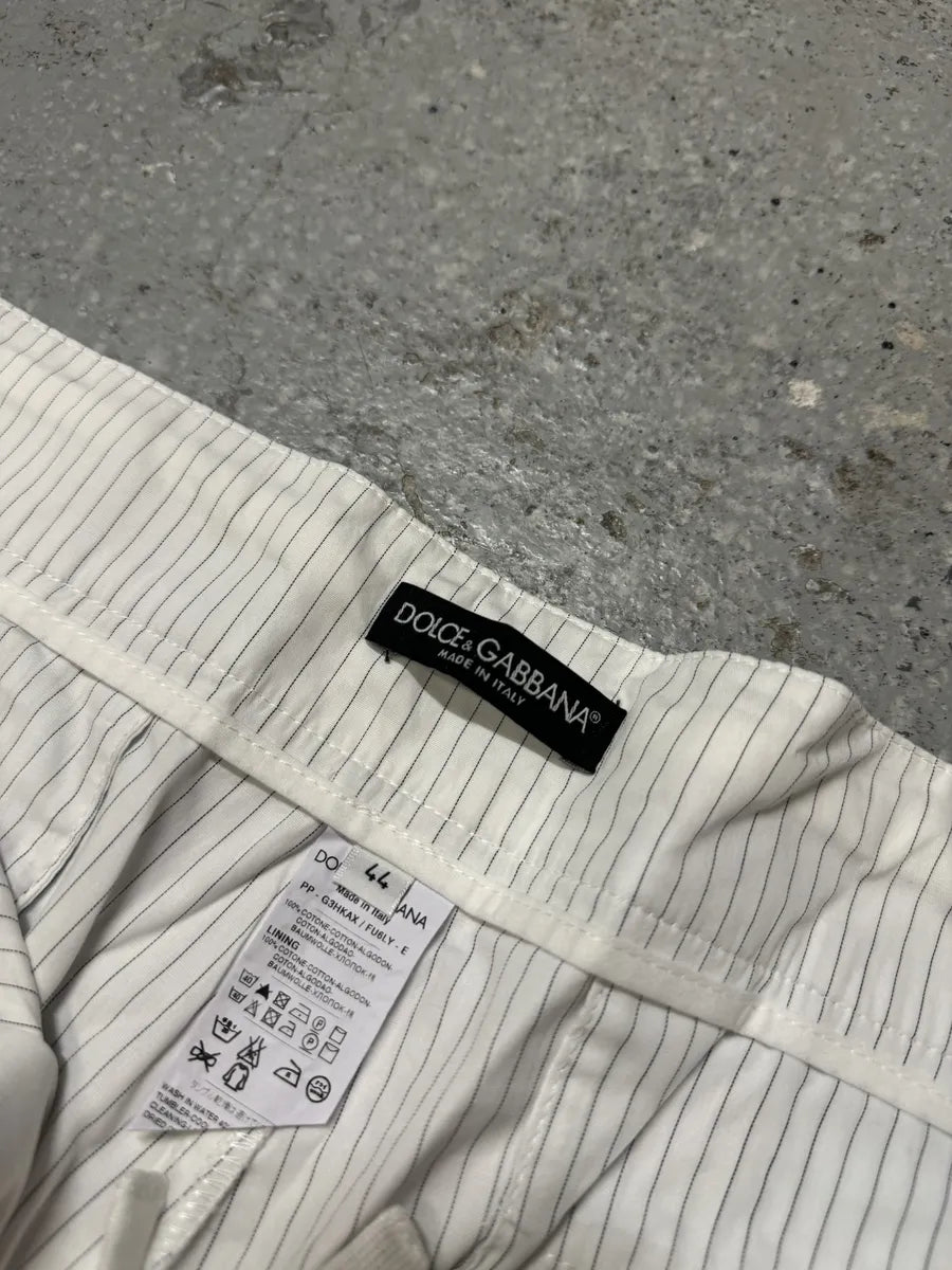 2000s Dolce & Gabbana White Cozy Summer Shorts (S) QKaRitF 7