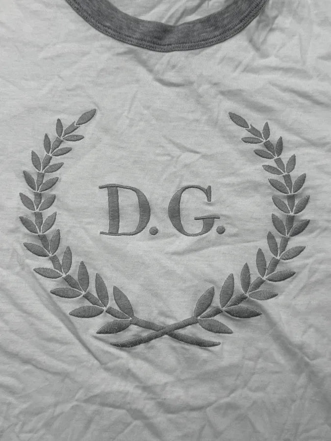 2000s Dolce & Gabbana White DG Academy T-Shirt iGDjIpO 6