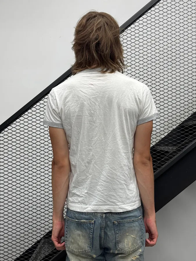 2000s Dolce & Gabbana White DG Academy T-Shirt iGDjIpO 1