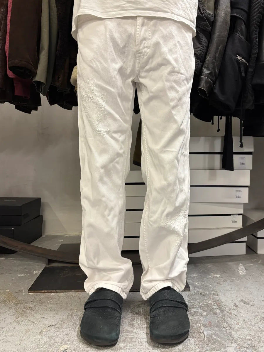 2000s Dolce & Gabbana White Distressed Pants JALyKHz 0
