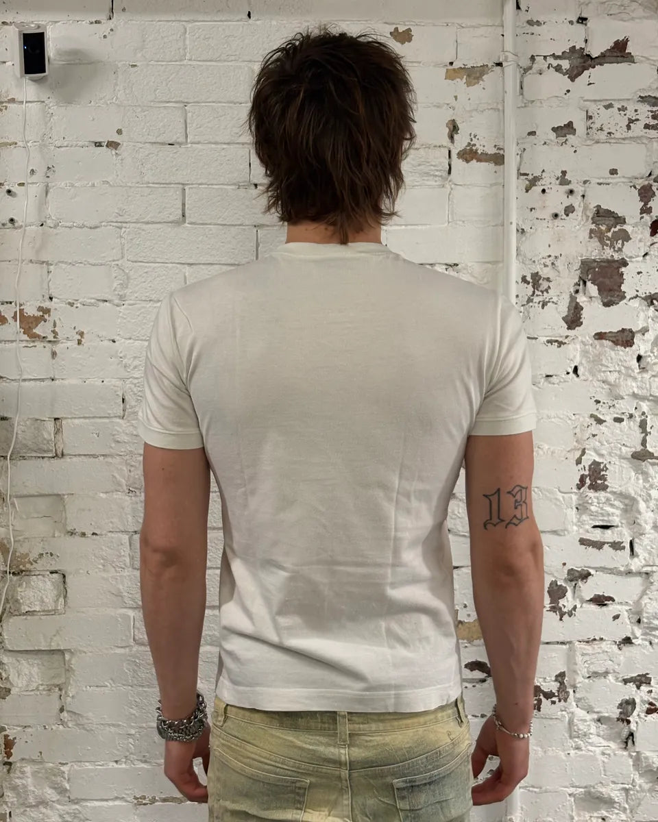 2000s Dolce & Gabbana White Graphic Fanatious T-Shirt ugaJLDu 2