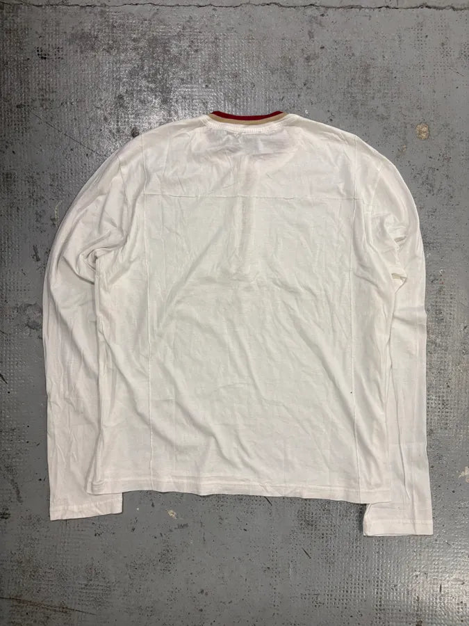 2000s Dolce & Gabbana White Henley T-Shirt ykrGPaw 4