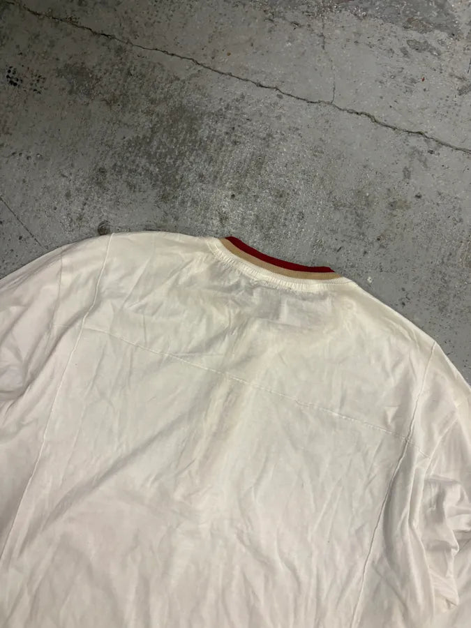 2000s Dolce & Gabbana White Henley T-Shirt ykrGPaw 5