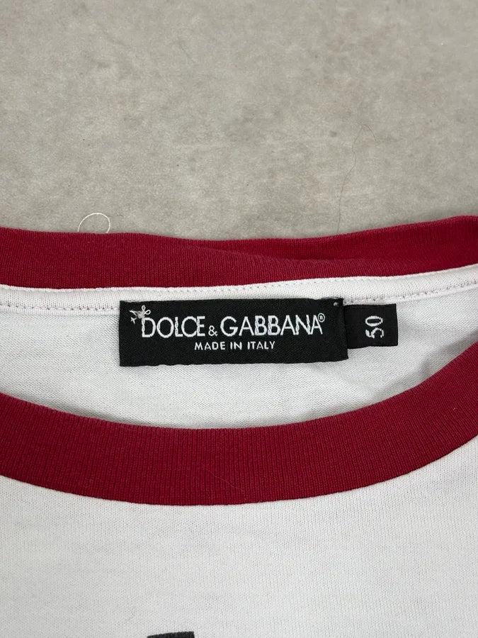 2010s Dolce & Gabbana White Kings Angels College T-Shirt csuYlrI 7