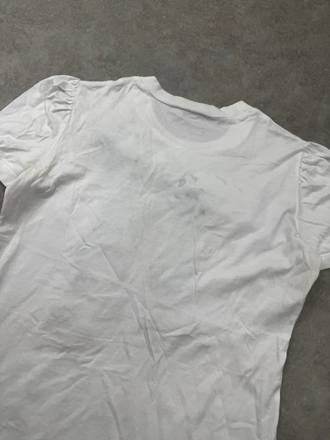 2000s Dolce & Gabbana White Lace Bow T-Shirt oRIFZbv 5