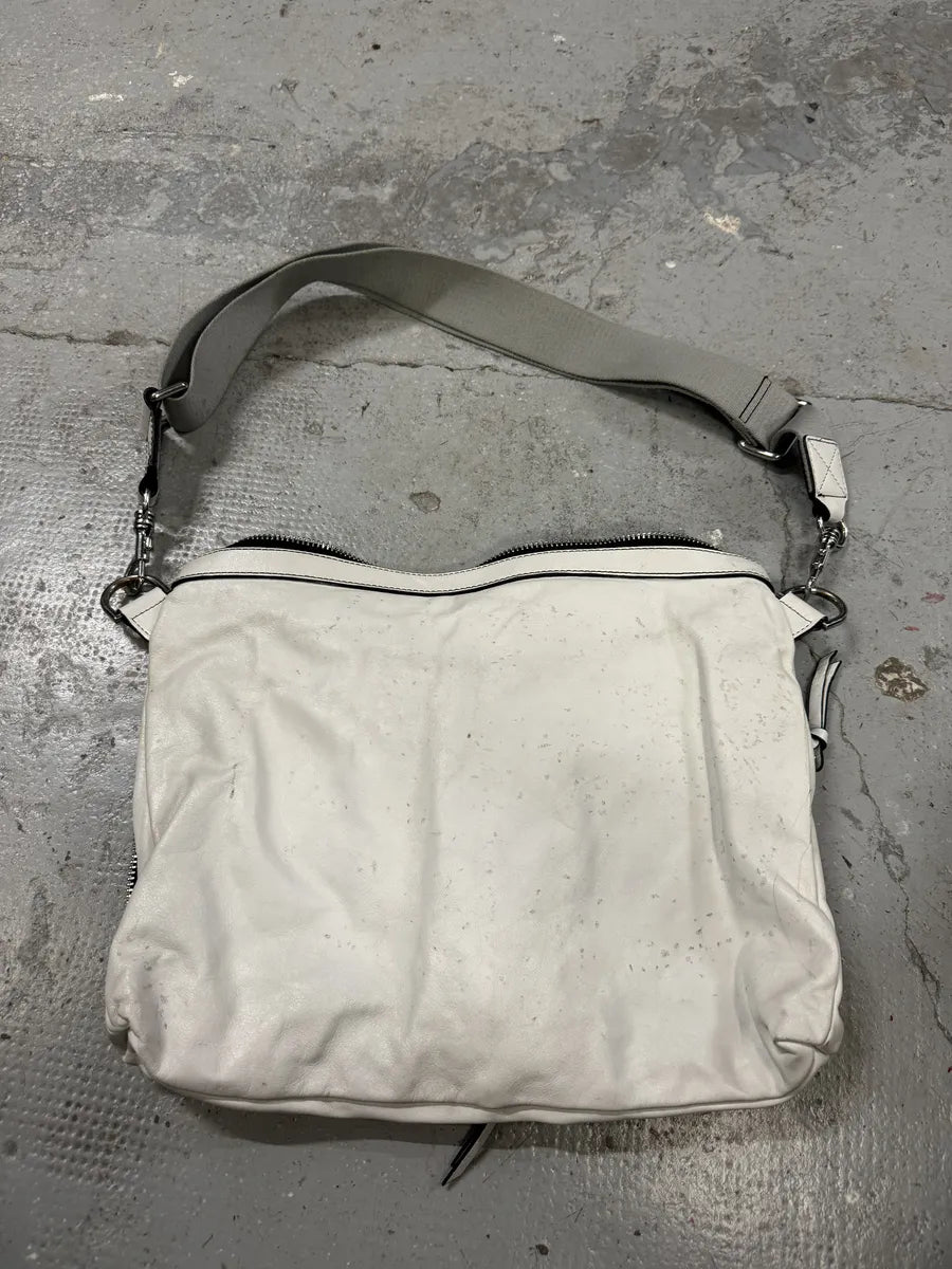 2000s Dolce & Gabbana White Leather Shoulder Bag  (OS) FhohJWt 7