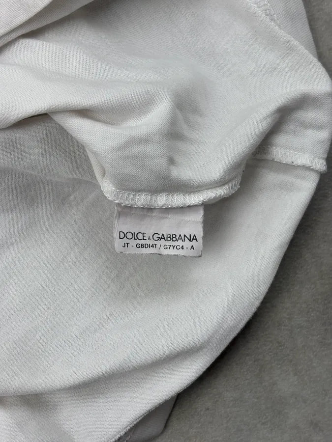 2000s Dolce & Gabbana White Leo Messi Foundation T-Shirt kysdzrE 8