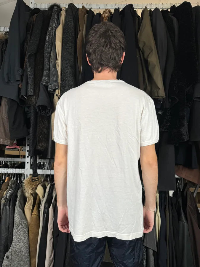 2000s Dolce & Gabbana White Martini T-Shirt kUlaNXw 2